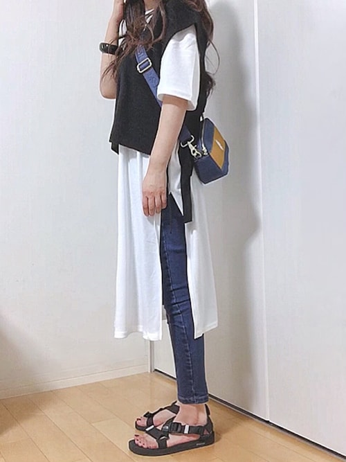 年版 Tシャツワンピースの着こなしコーデ30選 Unisize ユニサイズ