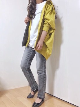 「SVEC（シュベック）のカンフーシューズ kung fu Shoes / ストラップパンプス（バレエシューズ）」を使った、めるもさん（レディース・158cm）の秋コーディネート