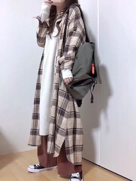 めるもさん（レディース・158cm）の秋コーディネート