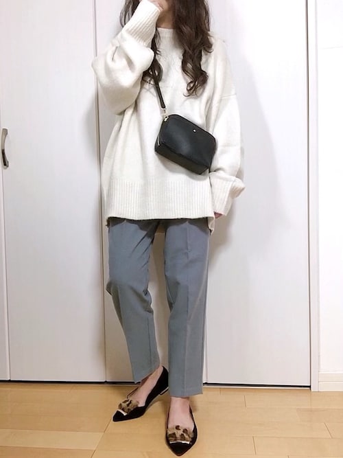 �߂������̃j�b�g/�Z�[�^�[�u2021 AW �I�[�o�[�T�C�Y�{�����[���j�b�g�iselect MOCA�b�Z���N�g���J�j�v���g�����R�[�f�B�l�[�g