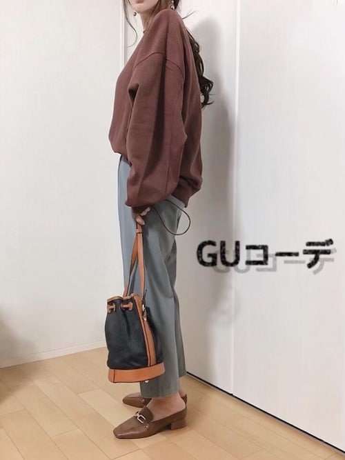 孤独 写真を描く 割り込み Gu スーパー オーバー サイズ スウェット Oldrugbyviterbo Net