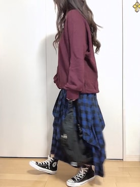 めるもさん（レディース・158cm）の秋コーディネート