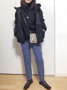 めるもさん（レディース・158cm）の冬コーディネート