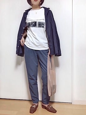「A.P.C.（アーペーセー）のアイテム（財布/小物）」を使った、めるもさん（レディース・158cm）の春コーディネート