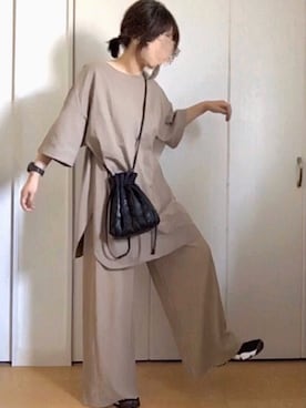 「DAISO（DAISO）のアイテム」を使った、めるもさん（レディース・158cm）の夏コーディネート