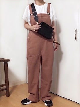 「アイテム（バングル/リストバンド、イエロー系）」を使った、めるもさん（レディース・158cm）の夏コーディネート