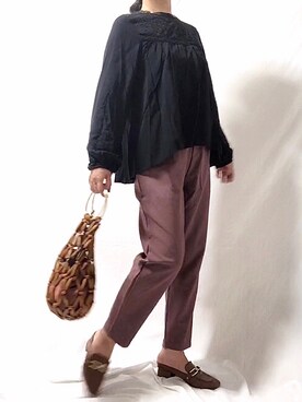 めるもさん（レディース・158cm）の秋コーディネート