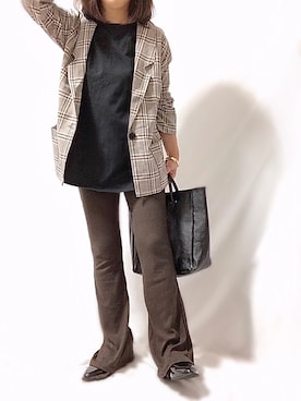 めるもさん（レディース・158cm）の秋コーディネート