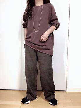 「mystic（ミスティック）のLara Small ball necklece（ネックレス）」を使った、めるもさん（レディース・158cm）の秋コーディネート
