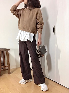 めるもさん（レディース・158cm）の秋コーディネート