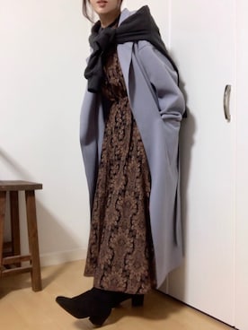「devirock（デビロック）のアイテム（スウェット）」を使った、めるもさん（レディース・158cm）の冬コーディネート
