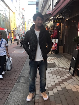 「YANUK（ヤヌーク）のアイテム（トップス）」を使った、youhei ohashiさん（メンズ・180cm）の夏コーディネート