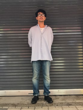 「HOSU（ホス）のアイテム」を使った、youhei ohashiさん（メンズ・180cm）の秋コーディネート