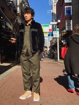 「アイテム（ブルゾン）」を使った、youhei ohashiさん（メンズ・180cm・30代）の秋コーディネート