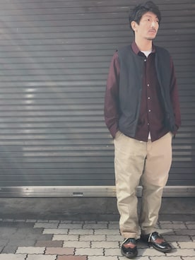 「surt（サート）のアイテム（トップス）」を使った、youhei ohashiさん（メンズ・180cm）の冬コーディネート