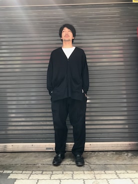 「OURET（オーレット）のアイテム（カーディガン/ボレロ）」を使った、youhei ohashiさん（メンズ・180cm）の春コーディネート