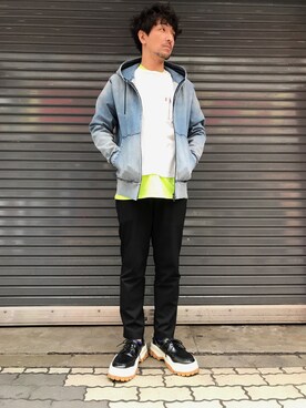 「surt（サート）のアイテム（トップス）」を使った、youhei ohashiさん（メンズ・180cm）の春コーディネート