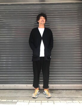 「OURET（オーレット）のアイテム（パンツ）」を使った、youhei ohashiさん（メンズ・180cm）の夏コーディネート