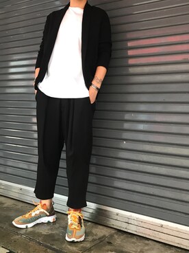 「OURET（オーレット）のアイテム（パンツ）」を使った、youhei ohashiさん（メンズ・180cm）の夏コーディネート