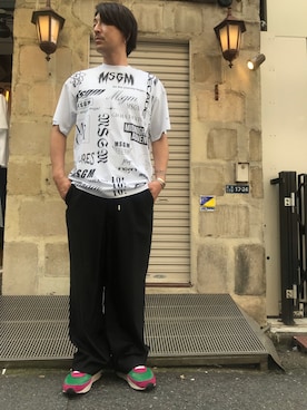 「MSGM（エムエスジーエム）のアイテム」を使った、youhei ohashiさん（メンズ・180cm）の夏コーディネート