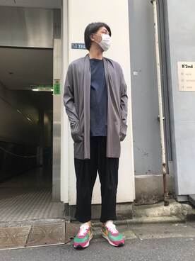 「OURET（オーレット）のアイテム（パンツ）」を使った、youhei ohashiさん（メンズ・180cm）の夏コーディネート