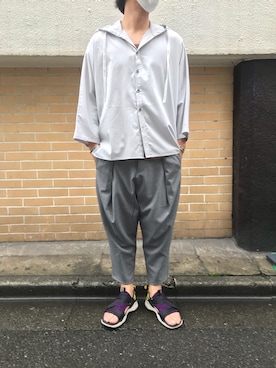 「OURET（オーレット）のアイテム（パンツ）」を使った、youhei ohashiさん（メンズ・180cm）の夏コーディネート