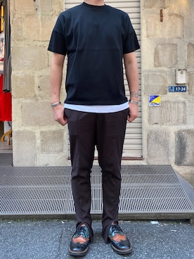「OURET（オーレット）のアイテム（トップス）」を使った、youhei ohashiさん（メンズ・180cm）の夏コーディネート