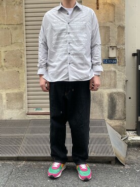 「OURET（オーレット）のアイテム（トップス）」を使った、youhei ohashiさん（メンズ・180cm）の冬コーディネート