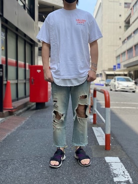 「GALLERY DEPT（ギャラリーデプト）のアイテム」を使った、youhei ohashiさん（メンズ・180cm）の夏コーディネート