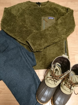 「Danner（ダナー）のアイテム（レインシューズ）」を使った、RYOさん（メンズ・172cm）の秋コーディネート