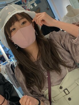 「アイテム（帽子）」を使った、瑠さん（レディース・162cm・10代）の春コーディネート