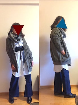 「ECCO（エコー）のアイテム（シューズ）」を使った、zzzh15さん（レディース・157cm）の冬コーディネート