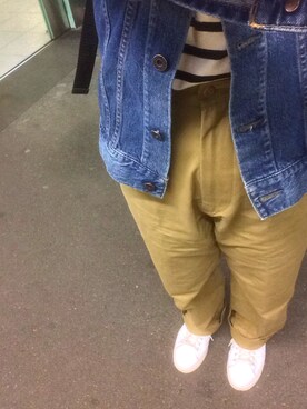 「THE SHINZONE（ザ　シンゾーン）のハイウエストチノパンツ（チノパンツ）」を使った、makikoさん（レディース・151cm）の春コーディネート