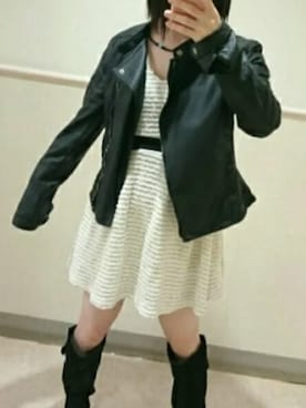 「CECIL McBEE（セシルマクビー）のアイテム（ワンピース/ドレス）」を使った、     藤花【とうか】さん（レディース・151cm）の冬コーディネート