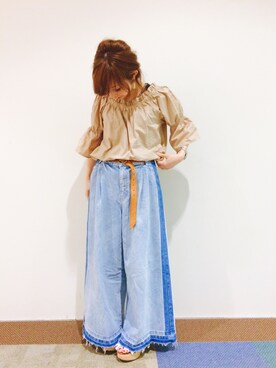 「HusHusH（ハッシュアッシュ）のアイテム」を使った、じゅんさん（レディース・150cm）の春コーディネート