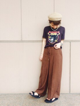 「HusHusH（ハッシュアッシュ）のアイテム」を使った、じゅんさん（レディース・150cm）の夏コーディネート