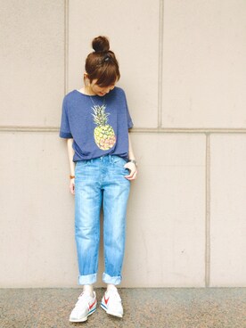 「HusHusH（ハッシュアッシュ）のアイテム」を使った、じゅんさん（レディース・150cm）の夏コーディネート