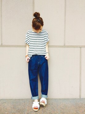 「HusHusH（ハッシュアッシュ）のアイテム」を使った、じゅんさん（レディース・150cm）の夏コーディネート