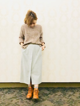 「HusHusH（ハッシュアッシュ）のアイテム」を使った、じゅんさん（レディース・150cm）の冬コーディネート
