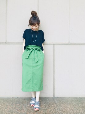 「HusHusH（ハッシュアッシュ）のアイテム」を使った、じゅんさん（レディース・150cm）の夏コーディネート