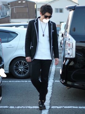 でーもんさん（メンズ・181cm）の春コーディネート