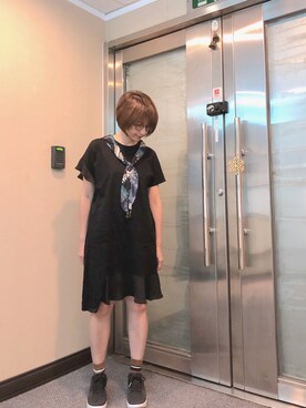 「Dita（ディータ）のアイテム（ワンピース/ドレス）」を使った、jNさん（レディース・158cm）の秋コーディネート