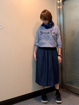 「Dita（ディータ）のアイテム（トップス）」を使った、jNさん（レディース・158cm）の秋コーディネート