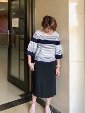 「Dita（ディータ）のアイテム（スカート）」を使った、jNさん（レディース・158cm）の秋コーディネート