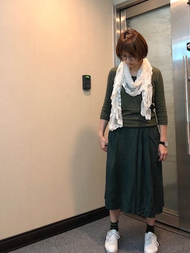 「Dita（ディータ）のアイテム（パンツ）」を使った、jNさん（レディース・158cm）の秋コーディネート