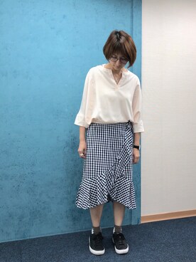 「Dita（ディータ）のアイテム（スカート）」を使った、jNさん（レディース・158cm）の秋コーディネート