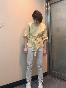 「Dita（ディータ）のアイテム（トップス）」を使った、jNさん（レディース・158cm）の秋コーディネート