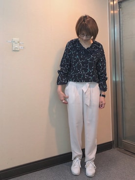 「Dita（ディータ）のアイテム（パンツ）」を使った、jNさん（レディース・158cm）の秋コーディネート