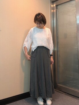 「Dita（ディータ）のアイテム（スカート）」を使った、jNさん（レディース・158cm）の秋コーディネート