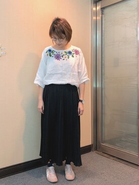 「Dita（ディータ）のアイテム（スカート）」を使った、jNさん（レディース・158cm）の冬コーディネート